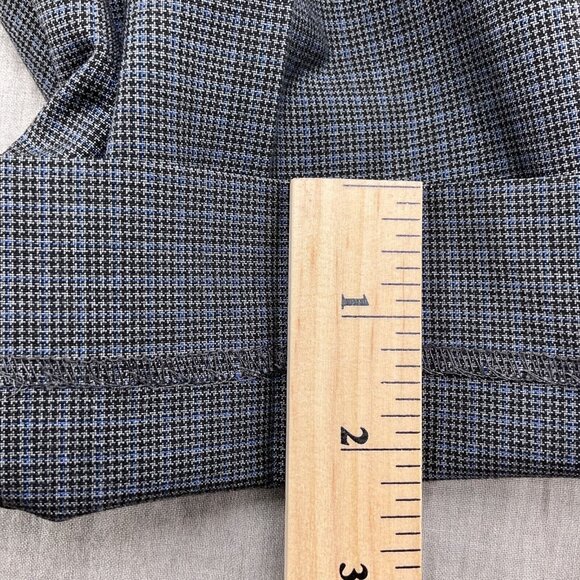 Lauren Ralph Lauren Pants Men 36W x 34L Black Blue Houndstooth Check Dress Caree - Picture 10 of 13